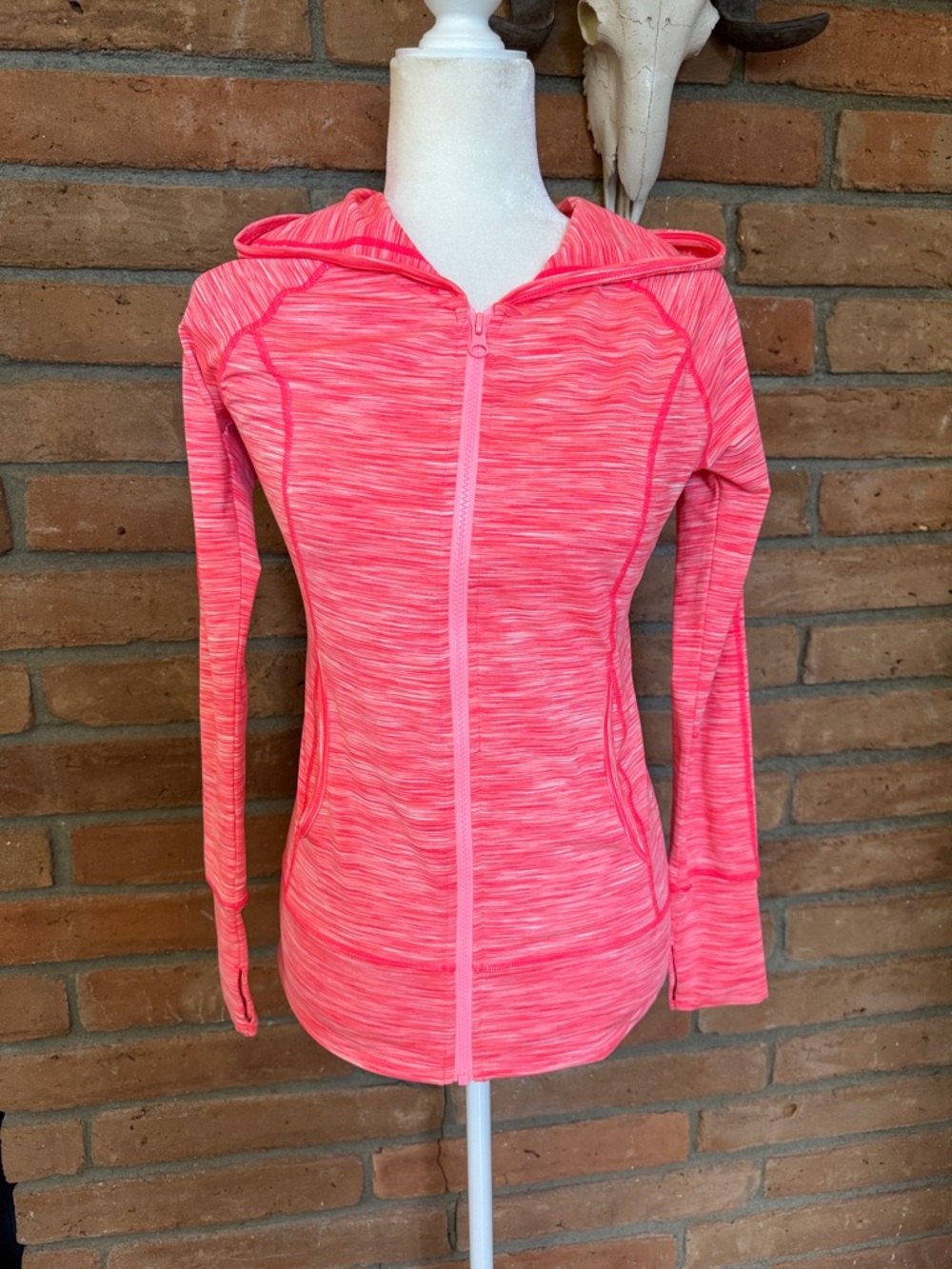 Z by Zella Pink Heathered Athletic hoodie